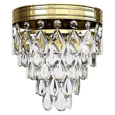 Elegant Tiered Chandelier 3D model image 1 