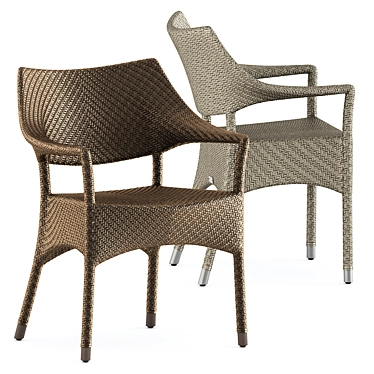 Contemporary Amari Armchair 3D model image 1 