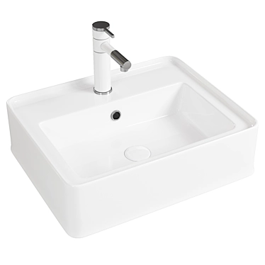 BelBagno BB1367: Elegant Italian Countertop Sink 3D model image 1 