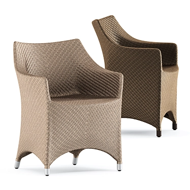 Sleek Amari Vita Armchair 3D model image 1 