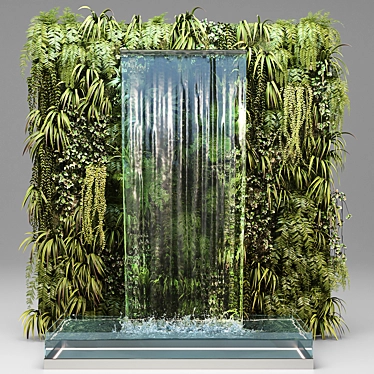 Waterfall Wall Plants for 3dsMax 3D model image 1 