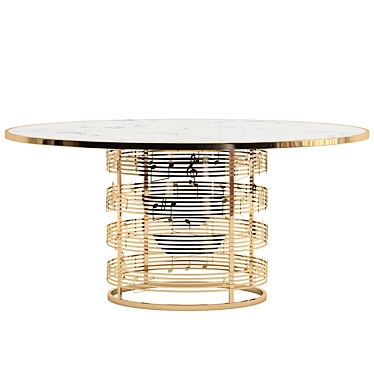 Elegant SYMPHONY Dining Table 3D model image 1 