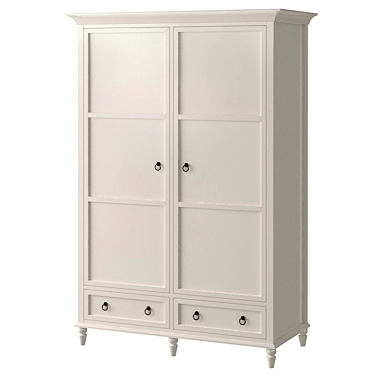 Vilton Double Wardrobe: Spacious and Stylish 3D model image 1 