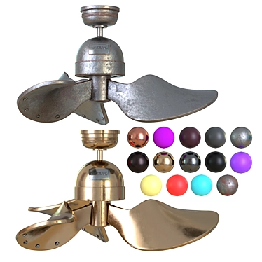 Kyland 32-Inch Ceiling Fan: Stylish Home Decor Upgrade 3D model image 1 