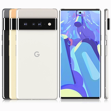 Google Pixel 6 Pro: Ultimate Colors 3D model image 1 