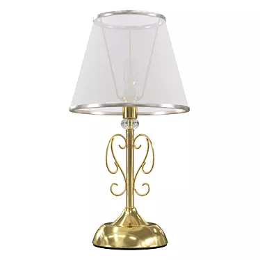 Antique Bronze Metal Table Lamp: Driana 3D model image 1 