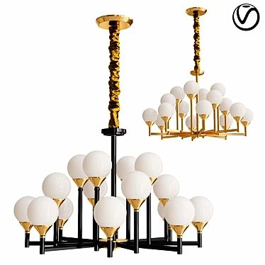 Elegant Era Chandelier 2016 3D model image 1 