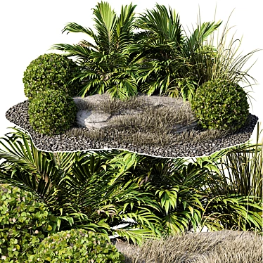 Garden Oasis Plant Set 3D model image 1 