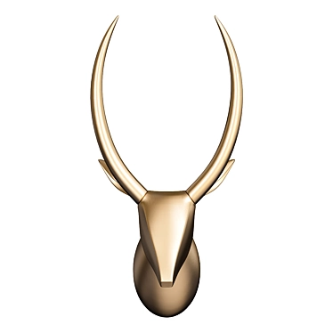 ImperiumLoft Designer Deer Head Wall Decor 3D model image 1 