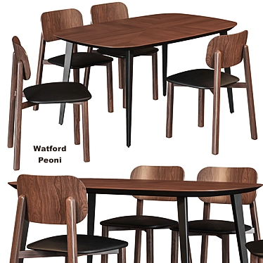 Watford Peoni Table and chairs La Redoute