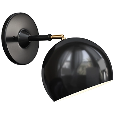 Modern Short Arm Isaac Sconce 3D model image 1 