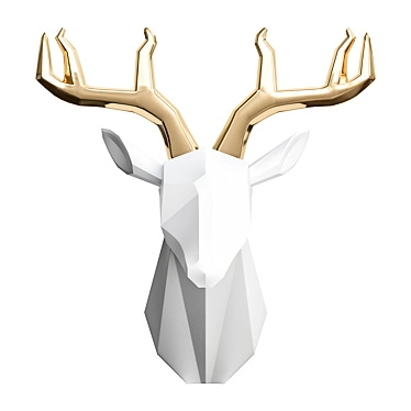 ImperiUMloft Designer Deer Head Wall Decor 3D model image 1 