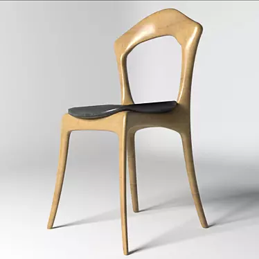 Elegant SHT-S63 Chair: Ø38cm, 100cm Height 3D model image 1 