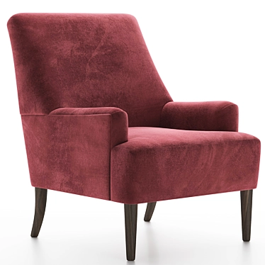 Elegant Elsie Upholstered Armchair 3D model image 1 