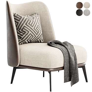 Elegance meets comfort: DEBBIE armchair 3D model image 1 