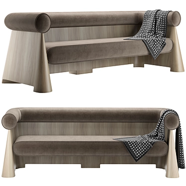 Elegant TIMANDRE Sofa: Maxime Boutillier 3D model image 1 