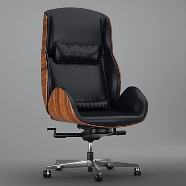 Luxter Vaghi Executive Armchair: Elevated Office Elegance 3D model image 1 