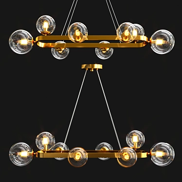 Elegant Silvana Chandelier | Brilliant Lighting 3D model image 1 