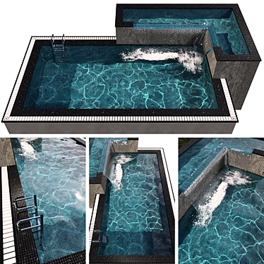  Crystal Clear Pool: Perfect for Stunning Caustic Effects 3D model image 1 