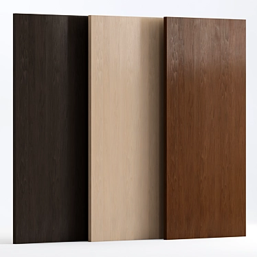(NEW) Wooden Panels - 3 Materials 3D model image 1 