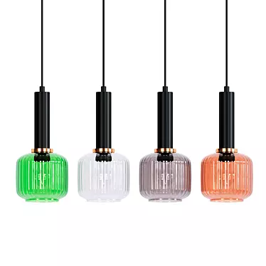 Transparent Pendant Lamp 3D model image 1 