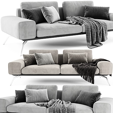 Blanche Linda 2 Seater Sofa 3D model image 1 