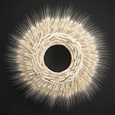 Eco Wheat Spikelet Wreath 3D model image 1 