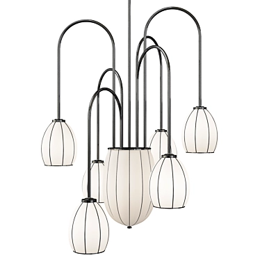 Elegant Salice Chandelier 3D model image 1 