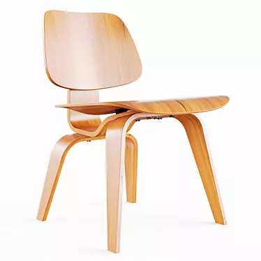 Authentic DCW Plywood Chair for Realistic Interior Scenes 3D model image 1 
