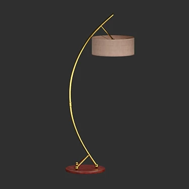 Elegant Vardar Floor Lamp 3D model image 1 