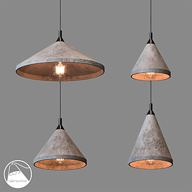 Modern Cone Pendant Light - PDL2111 3D model image 1 