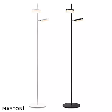 Maytoni Floor Lamp: MOD070FL-L12B3K in Fad Series 3D model image 1 