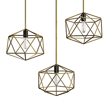 Elegant Astrid Pendant Light 3D model image 1 