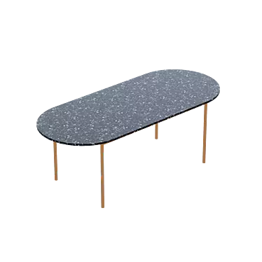 Patrizio Dining Table: Elegant and Functional 3D model image 1 