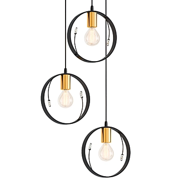 Modern Cluster Pendant Light 3D model image 1 