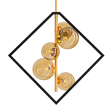 Dainolite Modern Glass Pendant Light 3D model image 1 