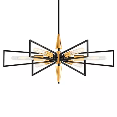 Contemporary Maxim Lighting Wing 6 3D model image 1 
