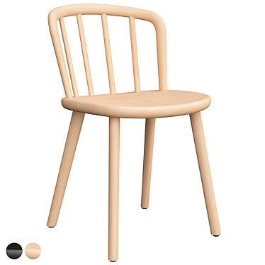 Pedrali Nym 2830: Modern Chair for Stylish Spaces 3D model image 1 