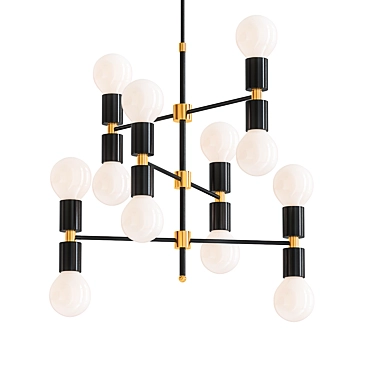 Mid Century Chandelier Light 3D model image 1 