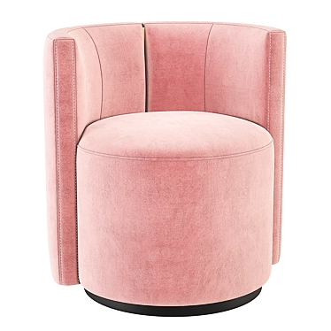 Fendi Casa Loulou Velvet Armchair 3D model image 1 