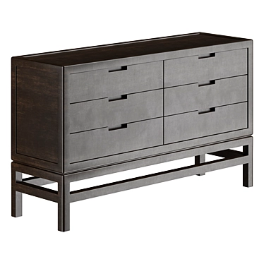 DE PADOVA SILENT Oak Dresser | Integrated Handles 3D model image 1 