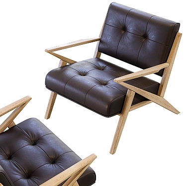 Contemporary Christenia Lounge Chair 3D model image 1 
