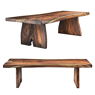 Arka Living - Houston Live Edge Solid Wood Table