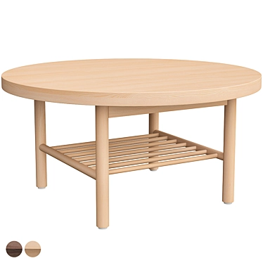 LISTERBY Scandinavian Coffee Table 3D model image 1 