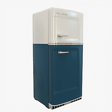 Refrigerator Teal Blue