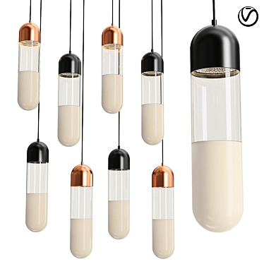 Glowing Firefly Pendant Light 3D model image 1 