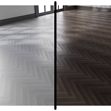 Seamless Wood Parquet: Diesel Living | 2 Styles | 4K 3D model image 1 