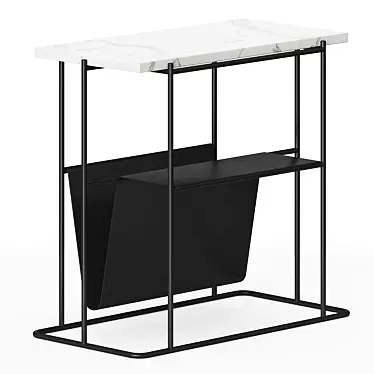 Elegant Paris Side Table: Compact, Stylish & Functional 3D model image 1 