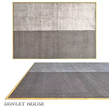 Luxurious Carpet: Dovlet House (Art 15535) - Handcrafted in India 3D model image 1 