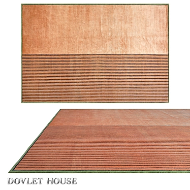 Luxury Silk & Wool Carpet (Art 15538) 3D model image 1 